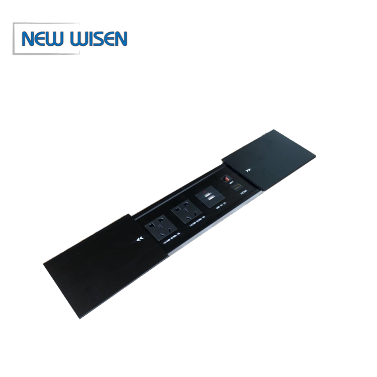 ODM Office Desk HDMI Sliding Socket Standard Grounding 230V