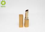 Customized Empty Lipstick Tube Container , Aluminum Metal Lip Balm Tubes