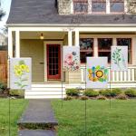 White Sublimation Garden Flag Blanks For DIY Personalized Double Sided Photo