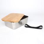 SS304 Bamboo Kitchen Storage Food Container 400ML 800ML 1500ML