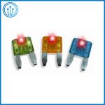 ISO 8820 LED Indicator Multi Color PA66 Auto Blade Fuses Tan Mini 30 Amp Car