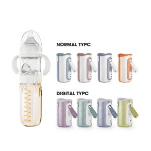 Quality Night Feeding USB charger electric heating warmer Formula dispenser glass baby milk feeding bottle 240ml wholesale