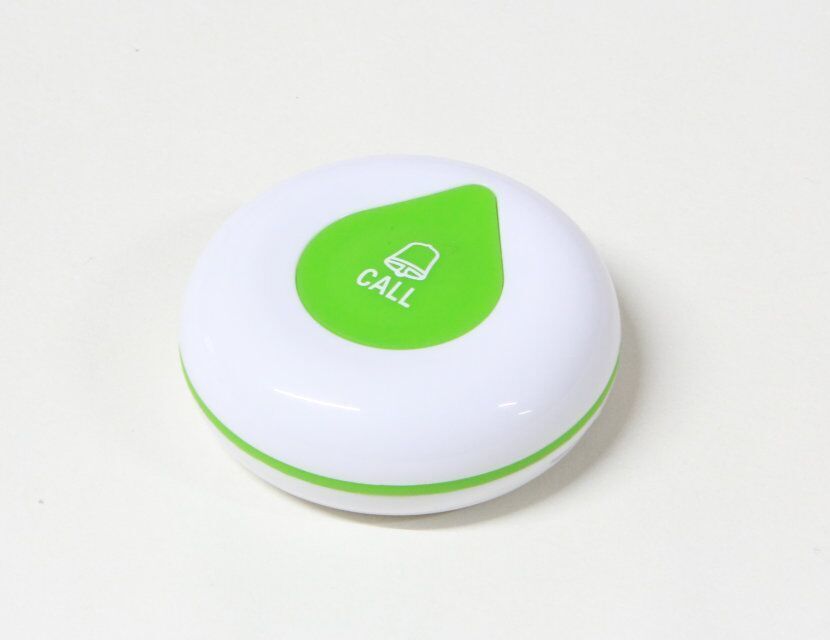 wireless table service calling system with big voice reporting display screen and waterproof 1 key button