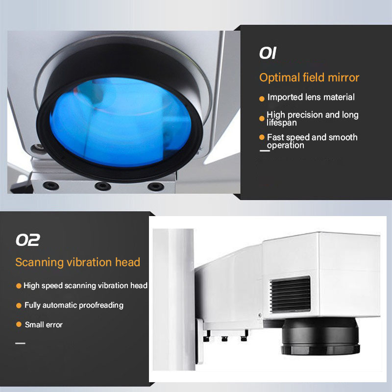 20w 30w Enclosed Fiber Laser Marking Machine for Jewelry Pulsed Mode Field Maintenance and Repair Service After Service