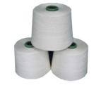 30 / 1 High Tenacity Spun Polyester Knitting Yarn Raw White 100% Virgin