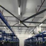 DC Brushless Pmsm Axial Exhaust Ventilation Cooling Industrial Ceiling Fan 5m