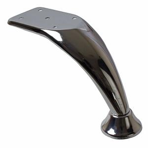 Quality Curved Furniture Leg Feet 120mm Chrome Metal Sofa Legs Replacement wholesale
