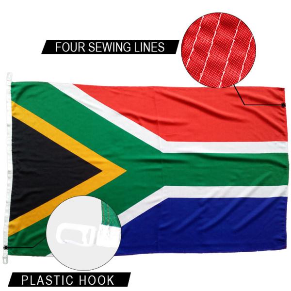 3x5' South Africa national Flag knitted polyester single reverse indoor outdoor