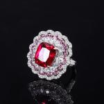925 Sterling Silver Simulated Gemstone Jewelry Created Emerald Ruby Sapphire