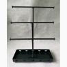 Buy cheap 3 Bar Necklace Rotatable Metal Tabletop Display Stands Of Gloss Black Wire from wholesalers