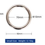 90mm Diameter High Durability Metal Bull Nose Ring 10mm Coarseness and
