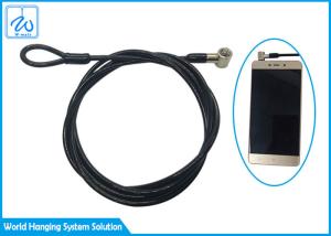 Quality Plastic Coated Extension Spring Safety Cable , Mobile Phone Anti Theft Wire Rope wholesale