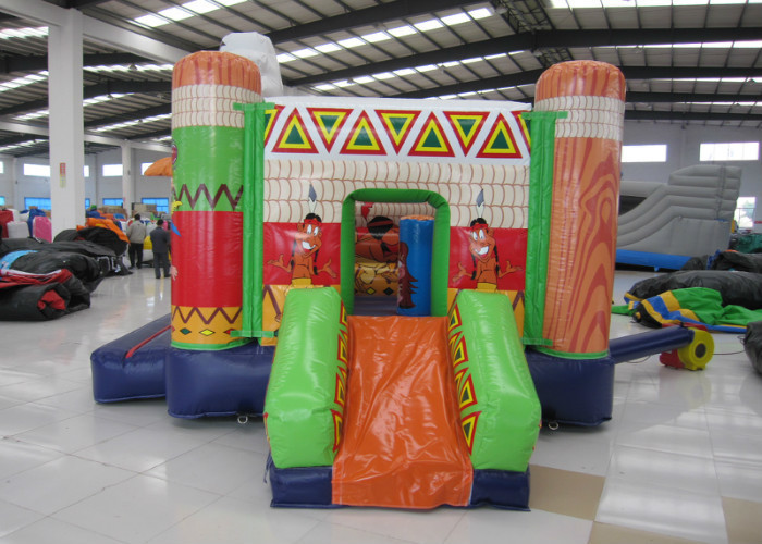Inflatable India mini bouncer combo multi play classic inflatable mini jumping house with small slide kids bouncy house