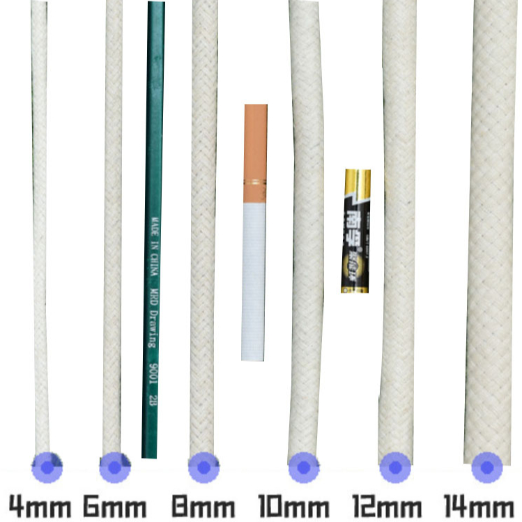 YILIYUAN 2021 Shandong Exit 6mm 8 mm flat hollow nude cotton halyard rope Specifications 4-36mm