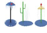 Holiday Resort Spray Park Interactive Water Play For Children Adults