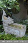 42" Dragon Spits Sandstone Water Fountain