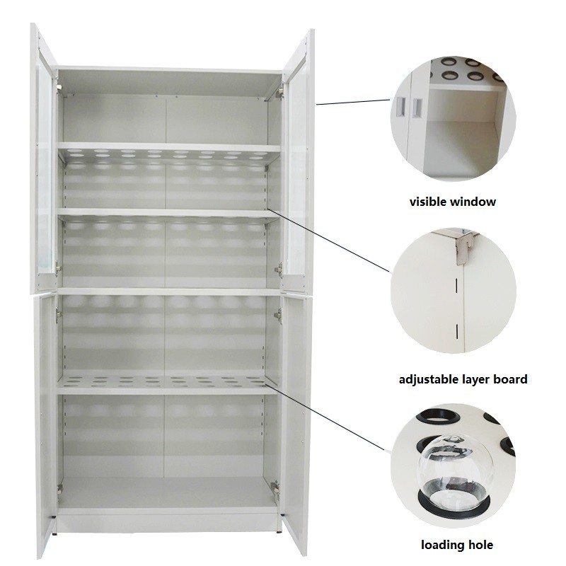 5 Layers 1.0mm Steel Lab Cabinets Lab Room Equipment