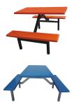 fiberglass or FRP dining table and square stool
