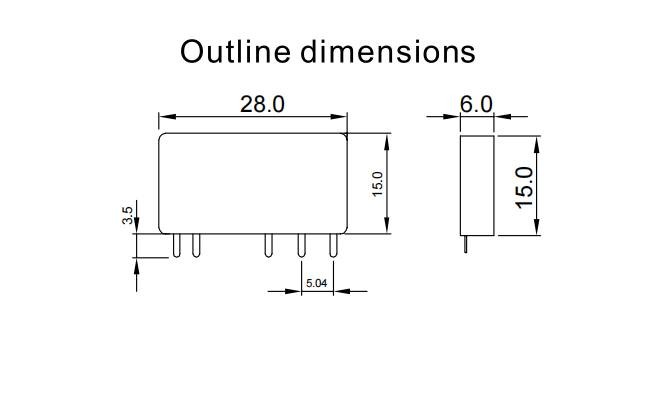 170mW SPDT Power Relay 24V 6A Slim Withstand 4KV For Hair Dryer