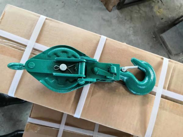 Cheap Transmission Single Double Wheel 10t Snatch Pulley Block for sale