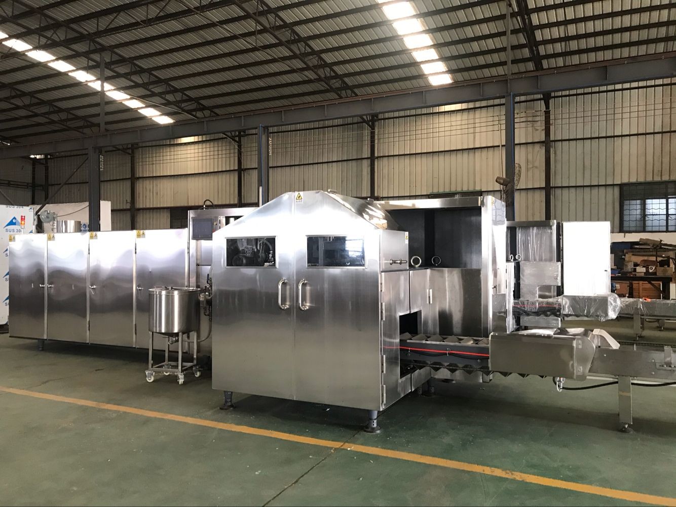 Polished Industrial 10kg/H Ice Cream Cone Machine