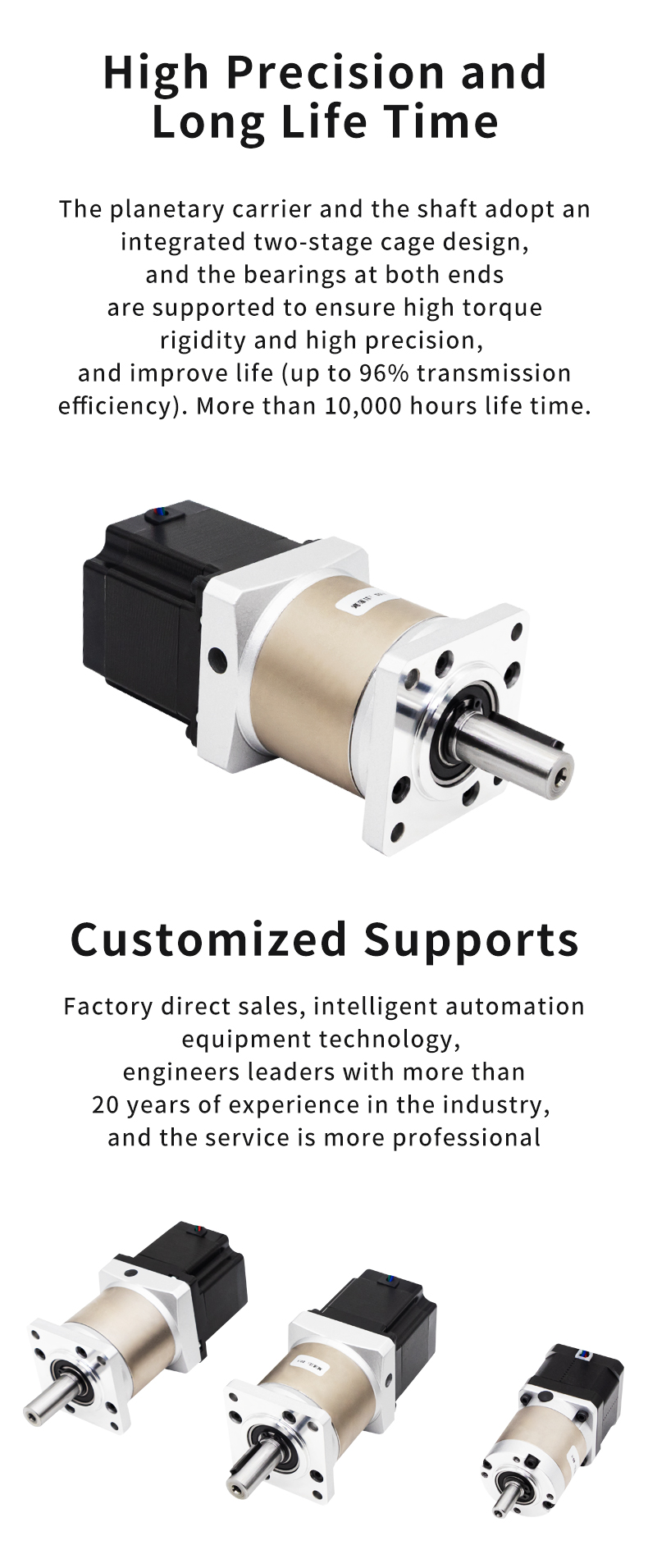 Metal Ring Material 28mm Nema 11 Planetary Gear Reducer Stepper Motor with Gearbox