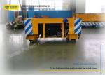 Heavy Duty Pallet Transfer Carts , Flatbed Rail Transfer Trolley For Steel Plant