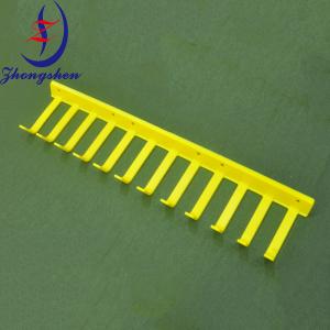 Yellow Egg Collection Finger 330MM For Poultry Chicken Cage