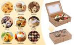 Acrylic Cake Dessert Box For Gift Custom Logo Square Clear Plastic Containers