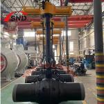 Gas Liquid Driven Full Bore Welded Ball Valve LF2 Forged Low Temperature Valve