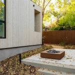 Square Low Profile Corten Steel Fire Pit