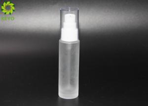Quality Frosted Glass Pump Bottles 1 OZ For Serum / Lotion / Essential Oil Packaging wholesale
