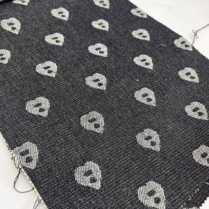 Quality 10 Oz Jacquard Organic Cotton Denim Fabric In Bulk 90% Cotton 10% Polyester wholesale