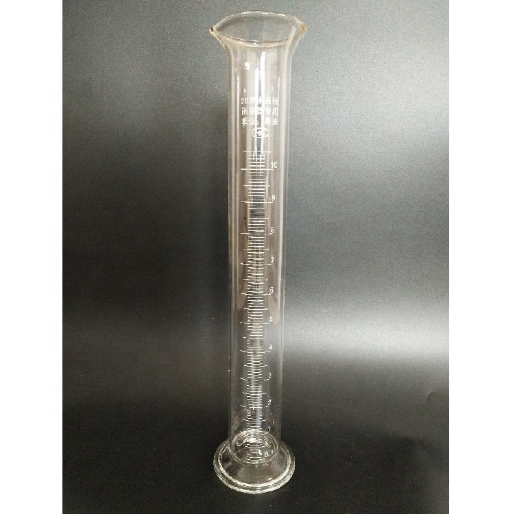 10mm Glass Rain Gauge for Meteorological Research in Temperature Range of -5C-45C