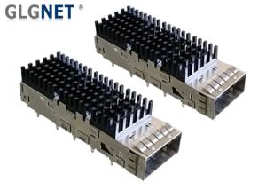 Quality EMI Spring Single Port QSFP28 Cage Aluminum Heat Sink For 100G Ethernet wholesale
