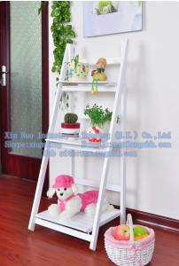 Quality Wooden flower, Wooden Shelves, wooden triple folding frame wholesale