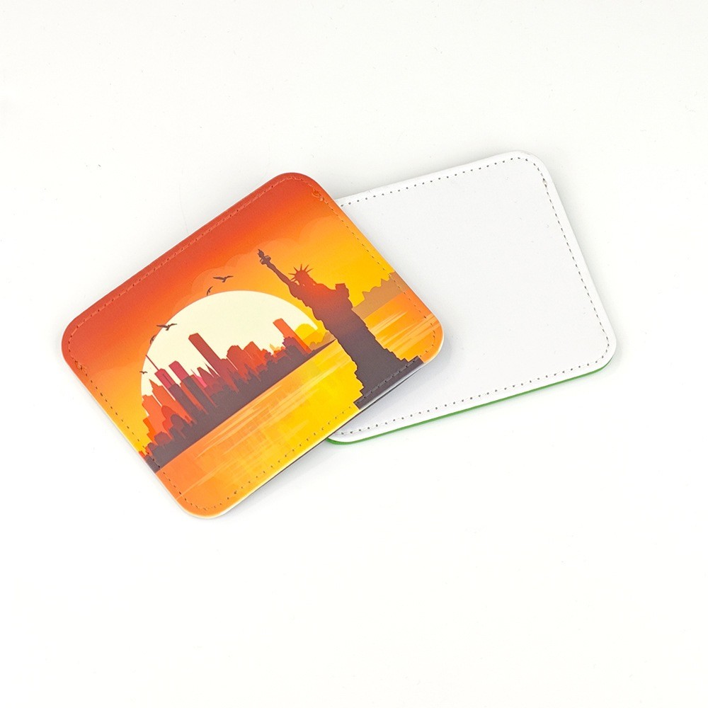 Multifunctional Black Sublimation Blank ID Card Holder For Sublimation Heat Transfer Printing