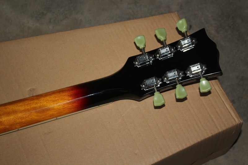 Factory 41 inch Solid Top tobacco sunburst 70th Anniversary John Lennon acoustic guitar with electric guitar's pickup