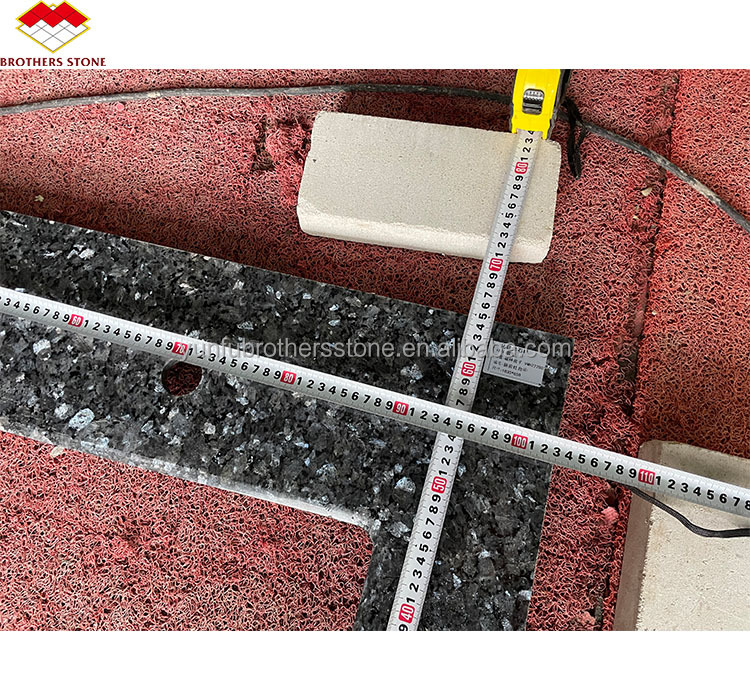 Modern Blue Granite Stone Slabs Prices for Natural Blue Pearl Countertop Renovation