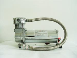 Quality Silver And Black Single 200psi Air Suspension Compressor Chrome Material wholesale