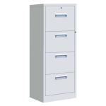 Safety 4-Drawer Filing Cabinet Steel Drawer Cabinet For A4 File Holder And