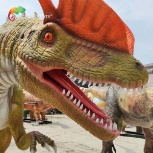 Quality Weatherproof Life Size Animatronic Dinosaurs Animatronic Dilophosaurus 5meters wholesale