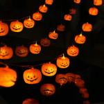 Halloween String Lights LED Pumpkin Holiday for Outdoor Decor 8 Modes Fairy
