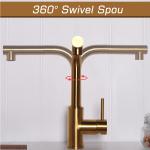 316 Marine grade stainless steel faucet 304 brass color kitchen pull out tap