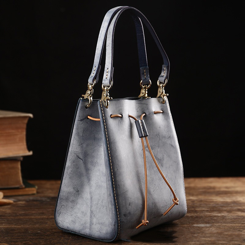 GENUINE LEATHER Vintage Forest-Style Top Layer Cowhide Shoulder Crossbody Bag for Women