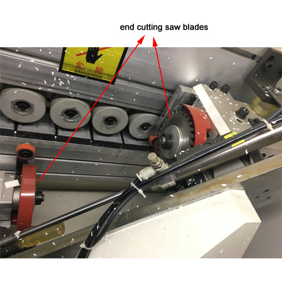 Straight full automatic PVC edge banding machine for door cabinets KC370D