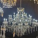 Factory Wholesale Large Metal Crystal Chandeliers For Wedding Decoration