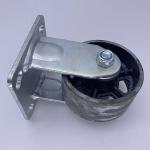 High Temperature Casters Fixed Cast Iron Castor Wheels 8 Inch