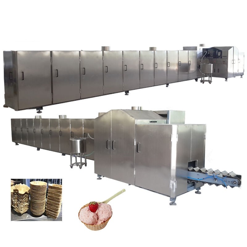 Automatic Ice Cream Cone Production Line Stainless Steel 6500-7000PCS/H