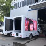 95km/h LED Screen Truck 220V , High Brightness 3-Side Digital Mobile Advertising